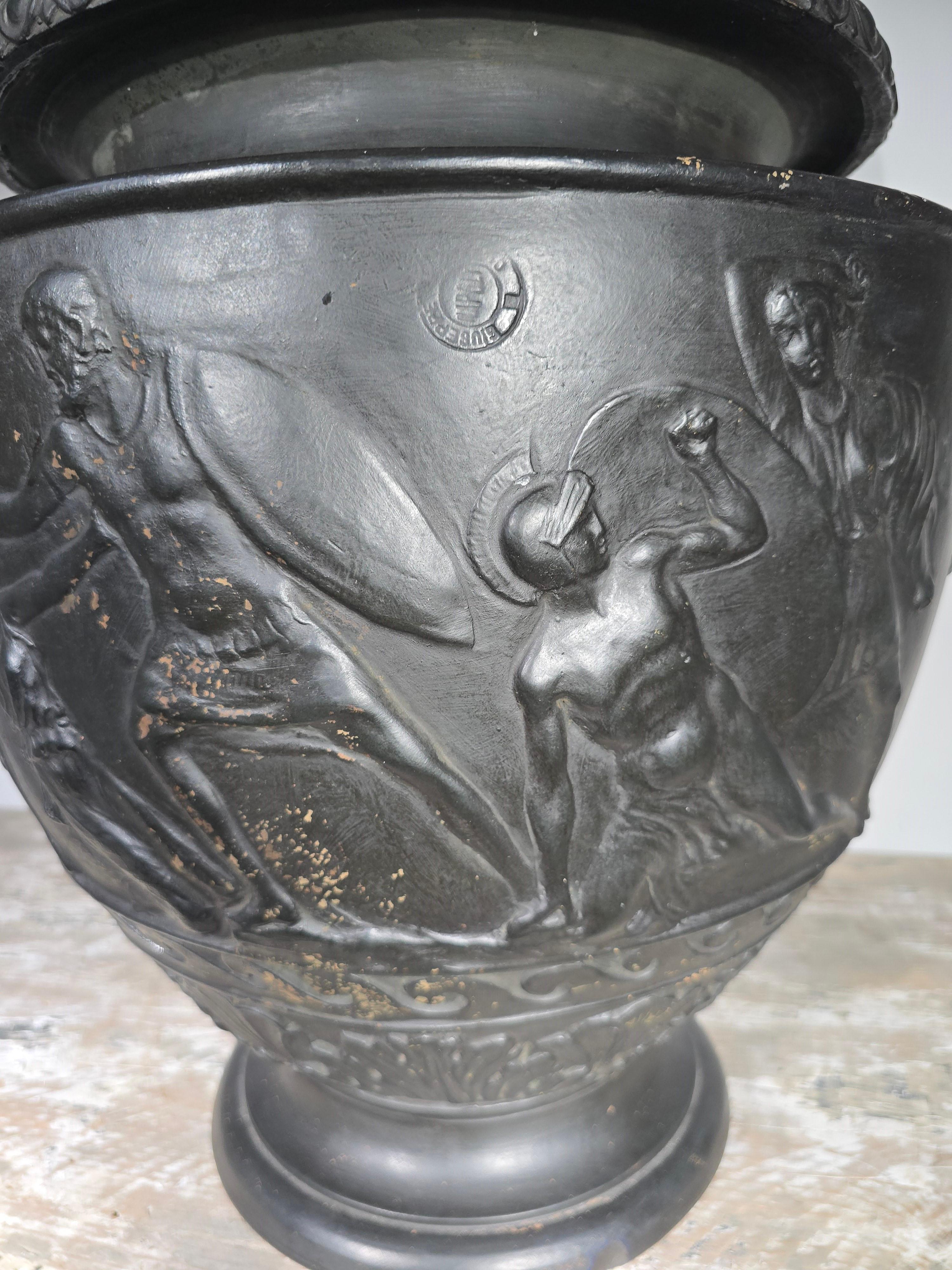 Große griechische Terrakotta-Vase, Neapel um 1900 im Angebot 5