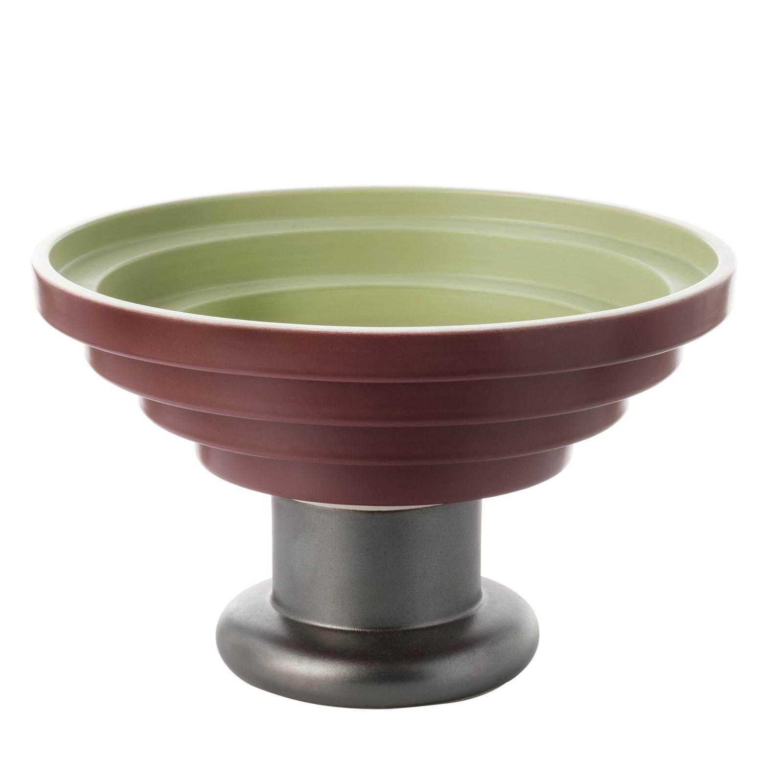 Grand centre de table vert et rouge d'Ettore Sottsass Neuf - En vente à Milan, IT