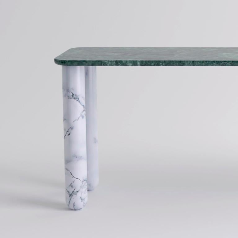 Modern Large Green and White Marble 