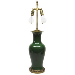 Large Green Ceramic Table Lamp
