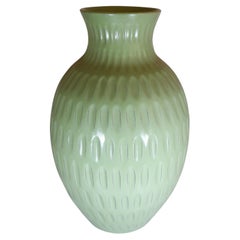 Grand vase en céramique verte Anna-Lisa Thomson - Upsala Ekeby - années 1940