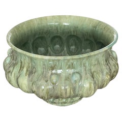 Large Green Ceramic Vessel Italian Contemporary Unique Piece