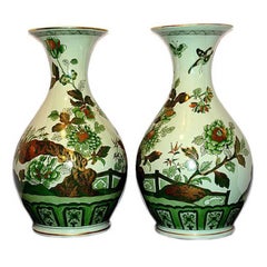 Grands vases verts chinoiseries