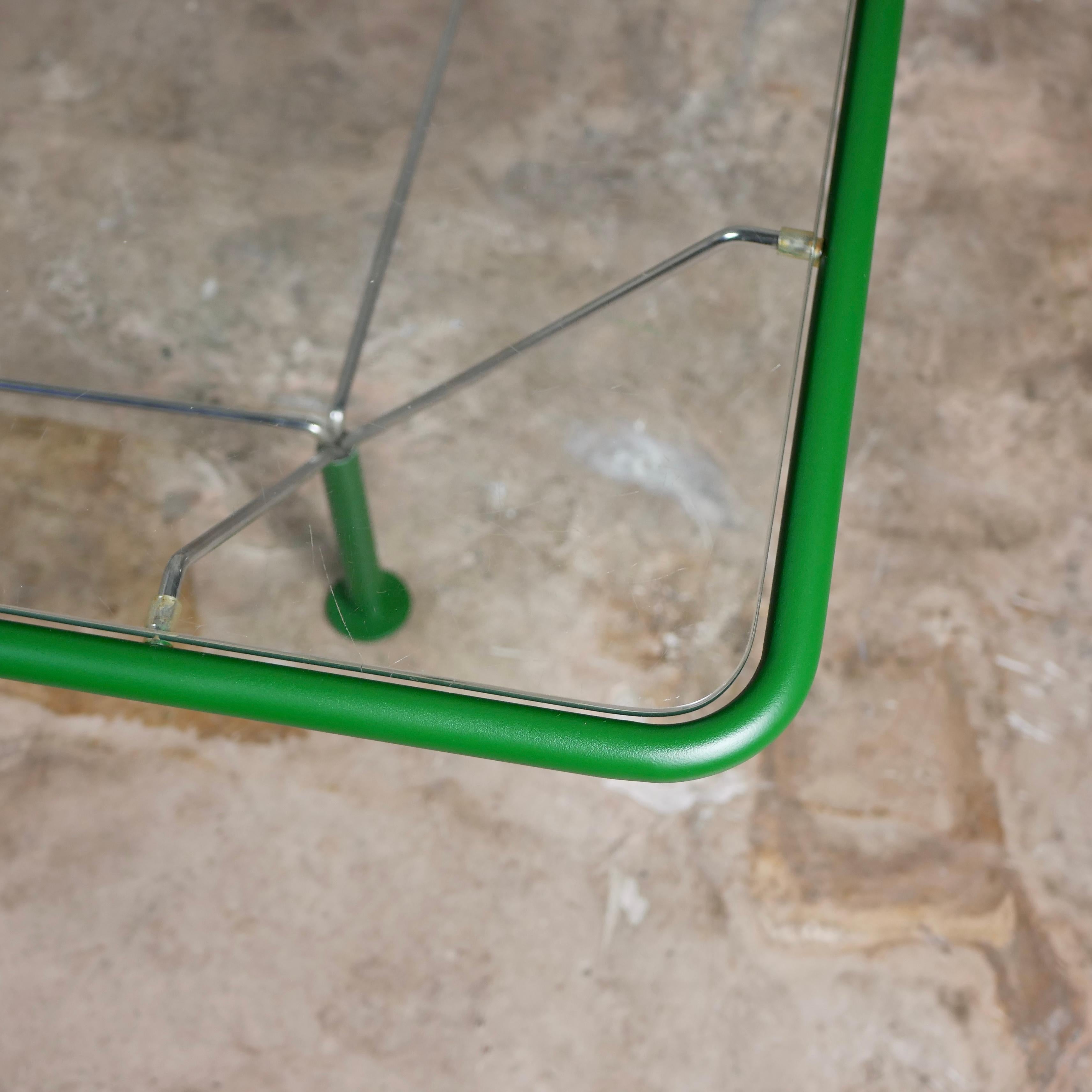 Large green coffee table by Niels Bendtsen, made in Denmark in the 1970s For Sale 7