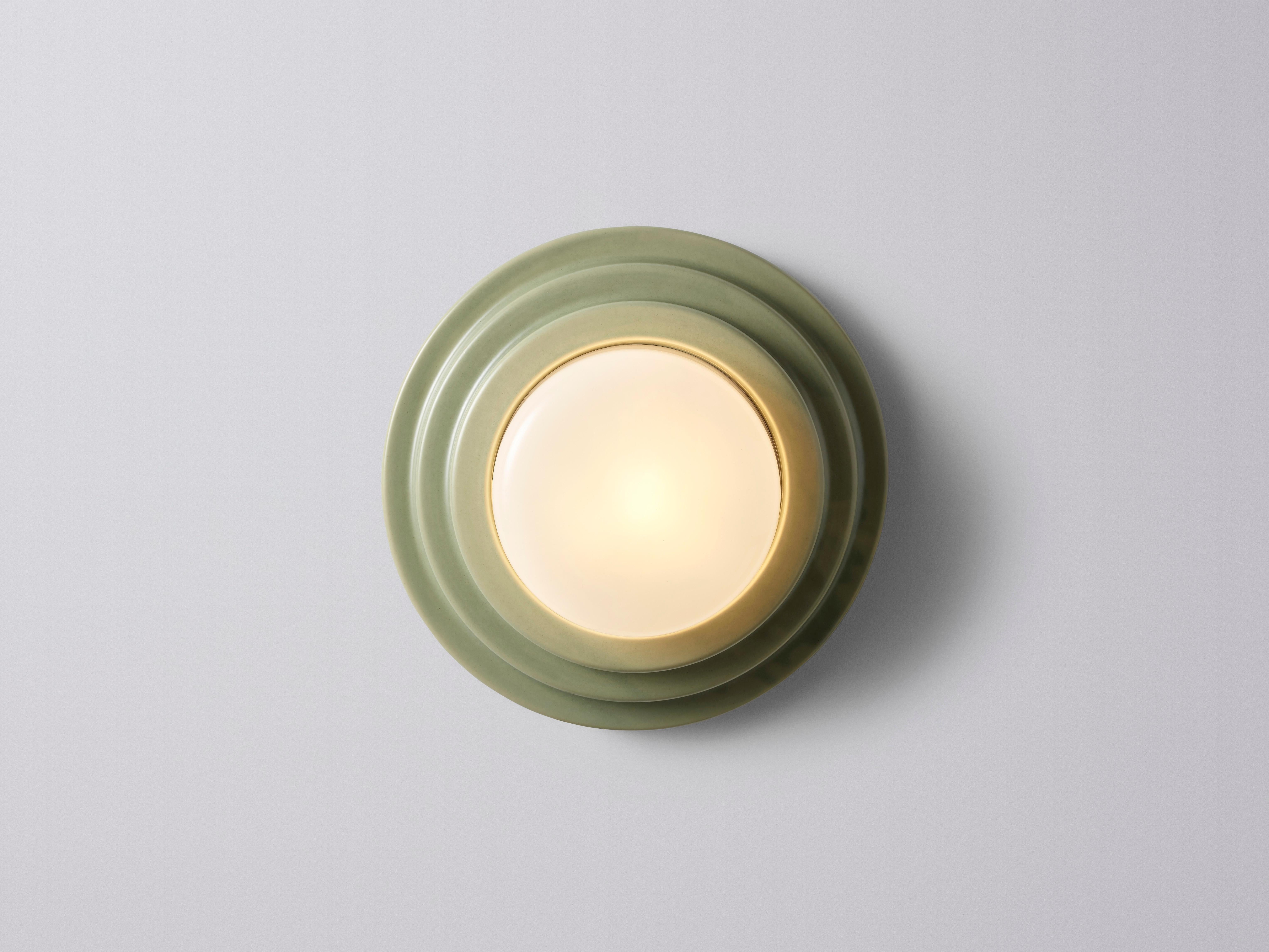 Australian Large Green Honey Wall Sconce by Coco Flip For Sale