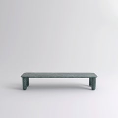 Large Green Marble "Sunday" Coffee Table, Jean-Baptiste Souletie