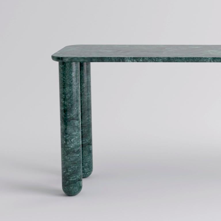 Moderne Grande table à manger Sunday en marbre vert, Jean-Baptiste Souletie en vente