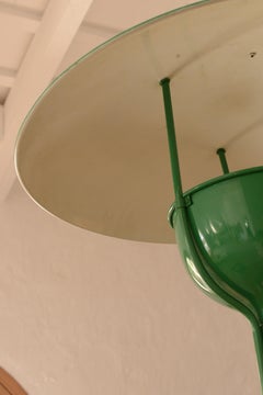 Large green modernist suspension by Sven Markelius 1930's Stockholm