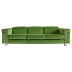 Large Green Sofa D120 by Valeria Borsani and Alfredo Bonetti, Tecno 1966