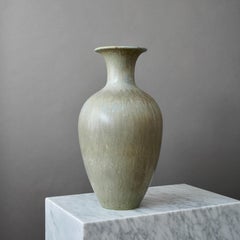 Vase de sol vert de Gunnar Nylund pour Rorstrand, Suède, années 1940