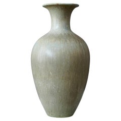 Green Stoneware Floor Vase by Gunnar Nylund for Rorstrand, Sweden, 1940s