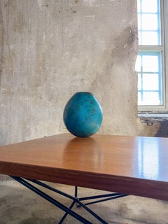 Large Green Stoneware Vase - Hans Hedberg, Biot, France