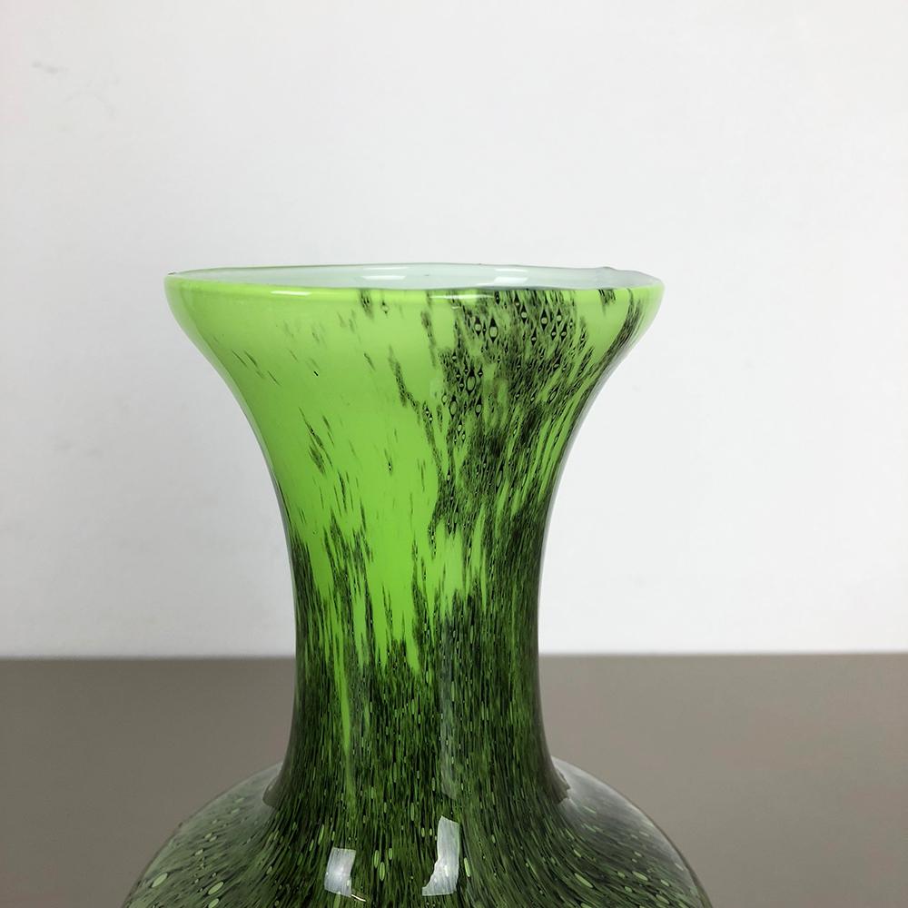 italien Grand vase vintage vert en opaline Pop Art Florence design, Italie en vente