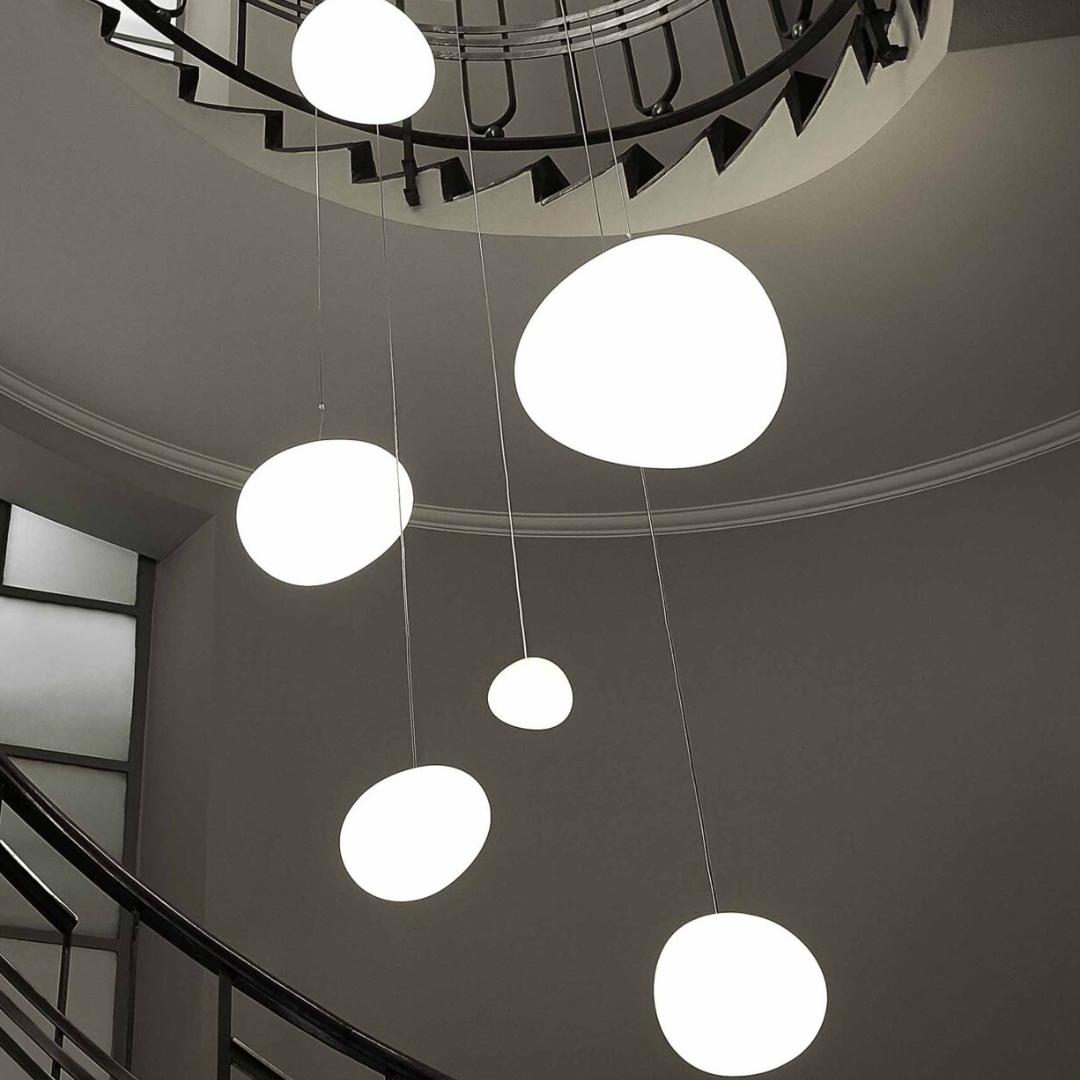 Mid-Century Modern Large 'Gregg' Handblown Glass Pendant for Foscarini For Sale