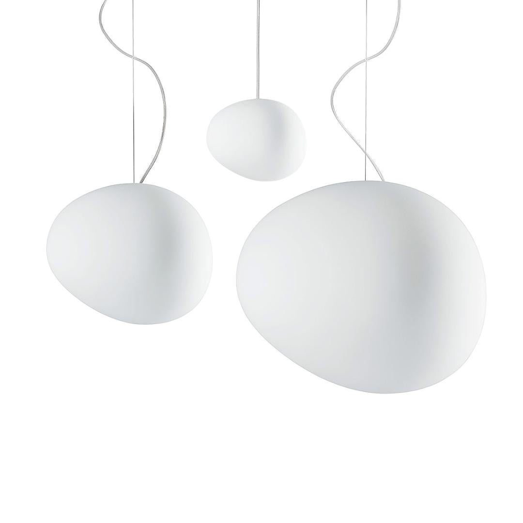Metal Large 'Gregg' Handblown Glass Pendant for Foscarini For Sale