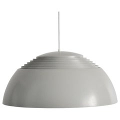 Vintage Large Grey Arne Jacobsen AJ Royal Pendant Lamp by Louis Poulsen