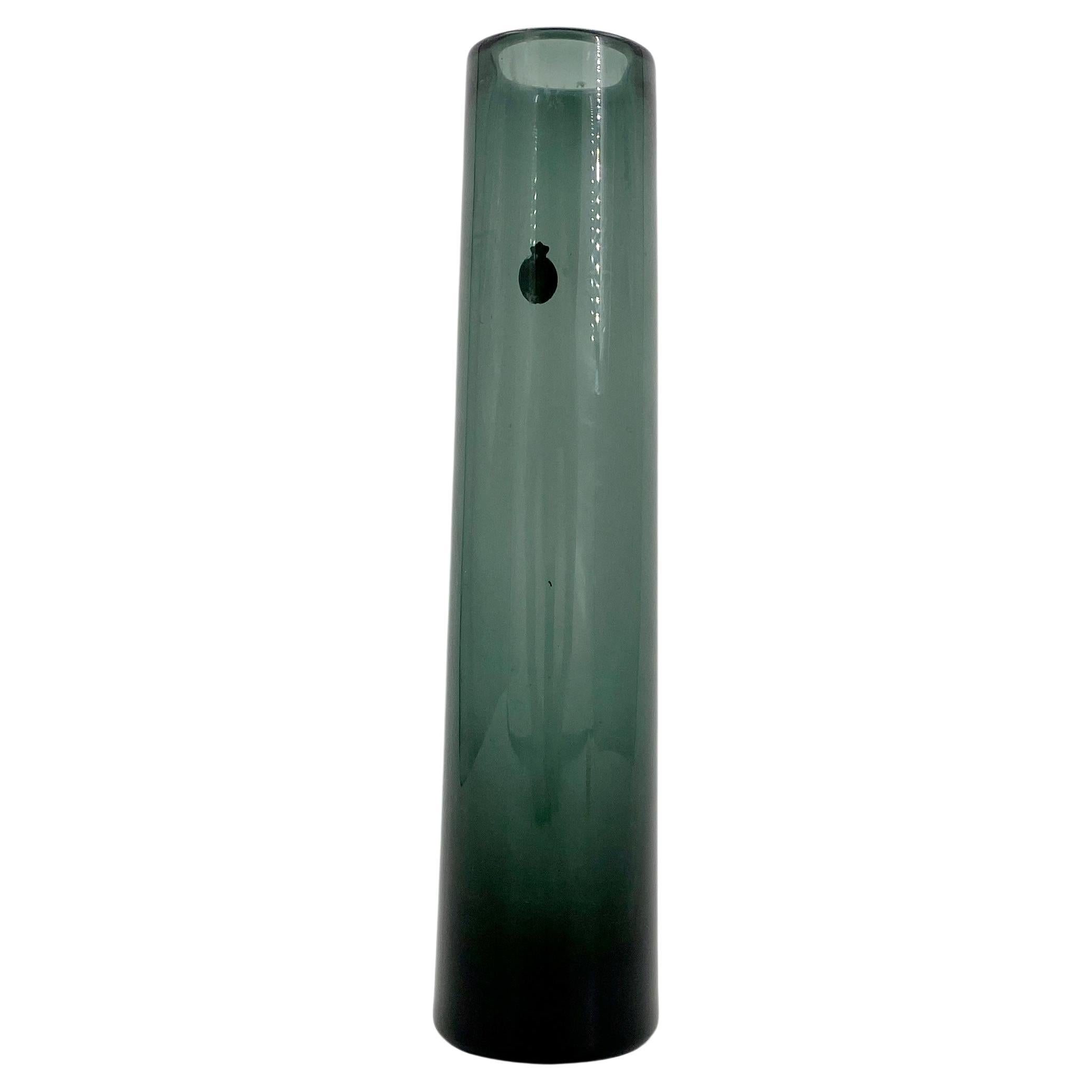 Grand vase en verre danois gris et vert de Per Lutken pour Holmegaard, années 1960 en vente 4