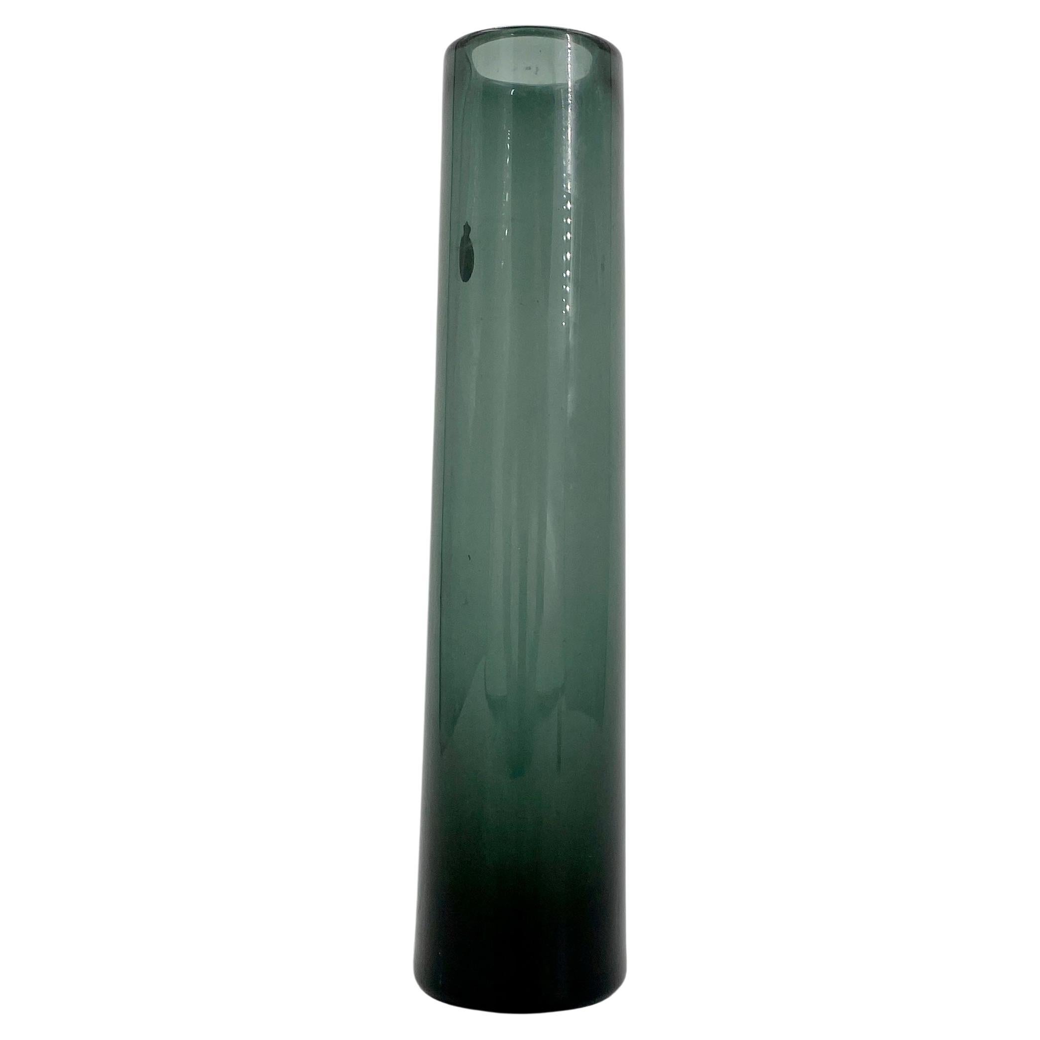 Grand vase en verre danois gris et vert de Per Lutken pour Holmegaard, années 1960 en vente 5