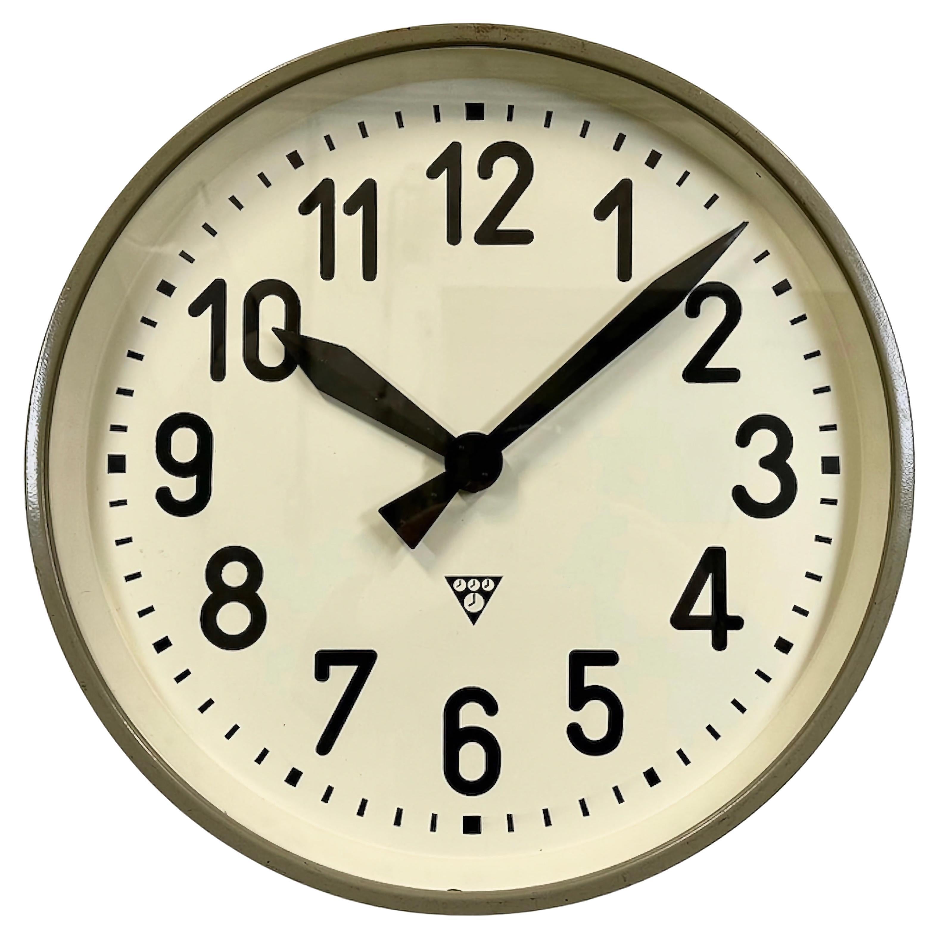 Industrial Factory Wall Clock, 1950s at 1stDibs 1950s wall clock, 1950's wall clocks, wall