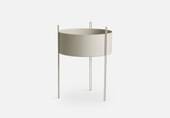 Large Grey Pidestall Planter by Emilie Stahl Carlsen