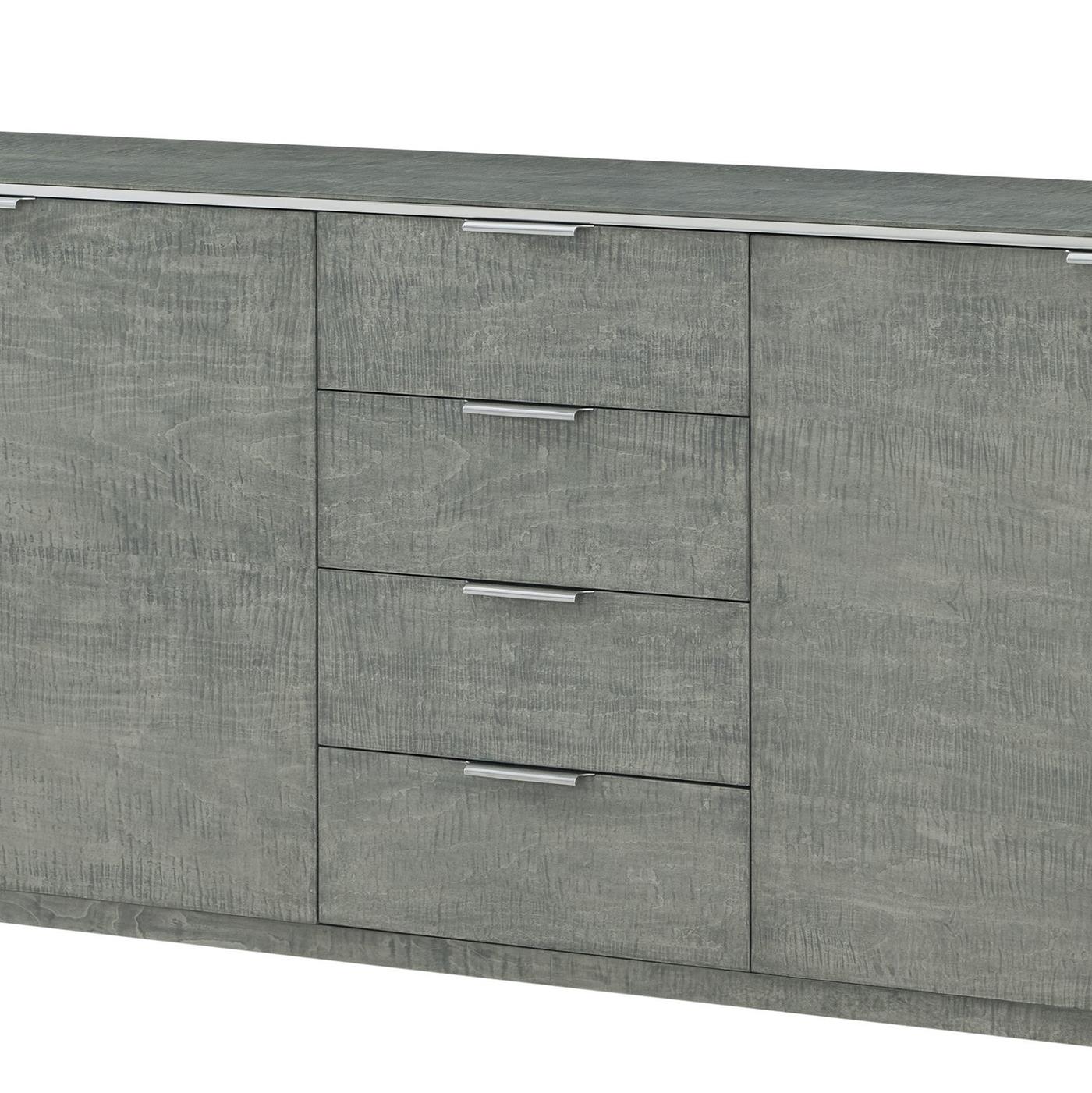 Vietnamese Large Greyed Art Deco Sideboard For Sale