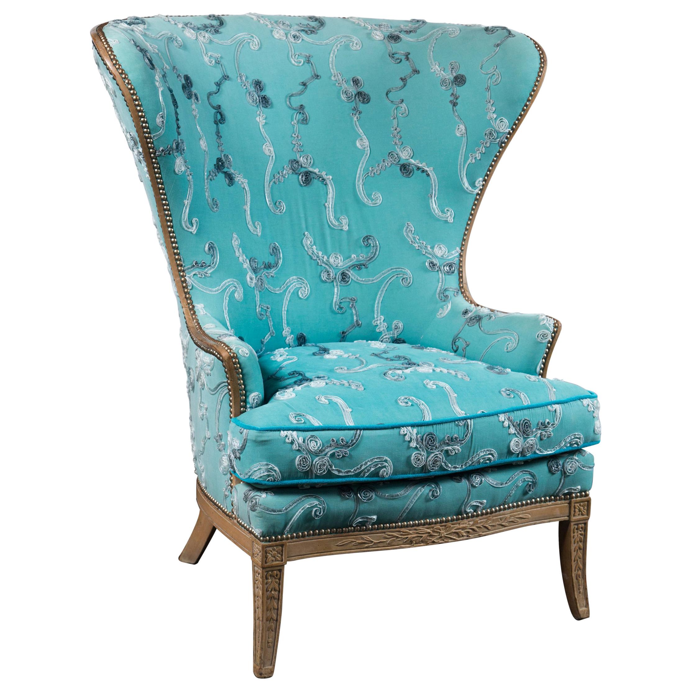 Large Grosfeld House Wing Chair