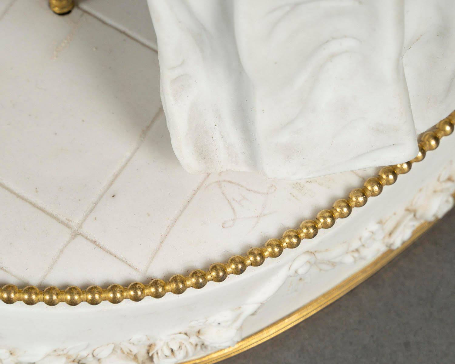 Large Group in Biscuit and Gilt Bronze, Sèvres Manufactory, Napoleon III Period. For Sale 5
