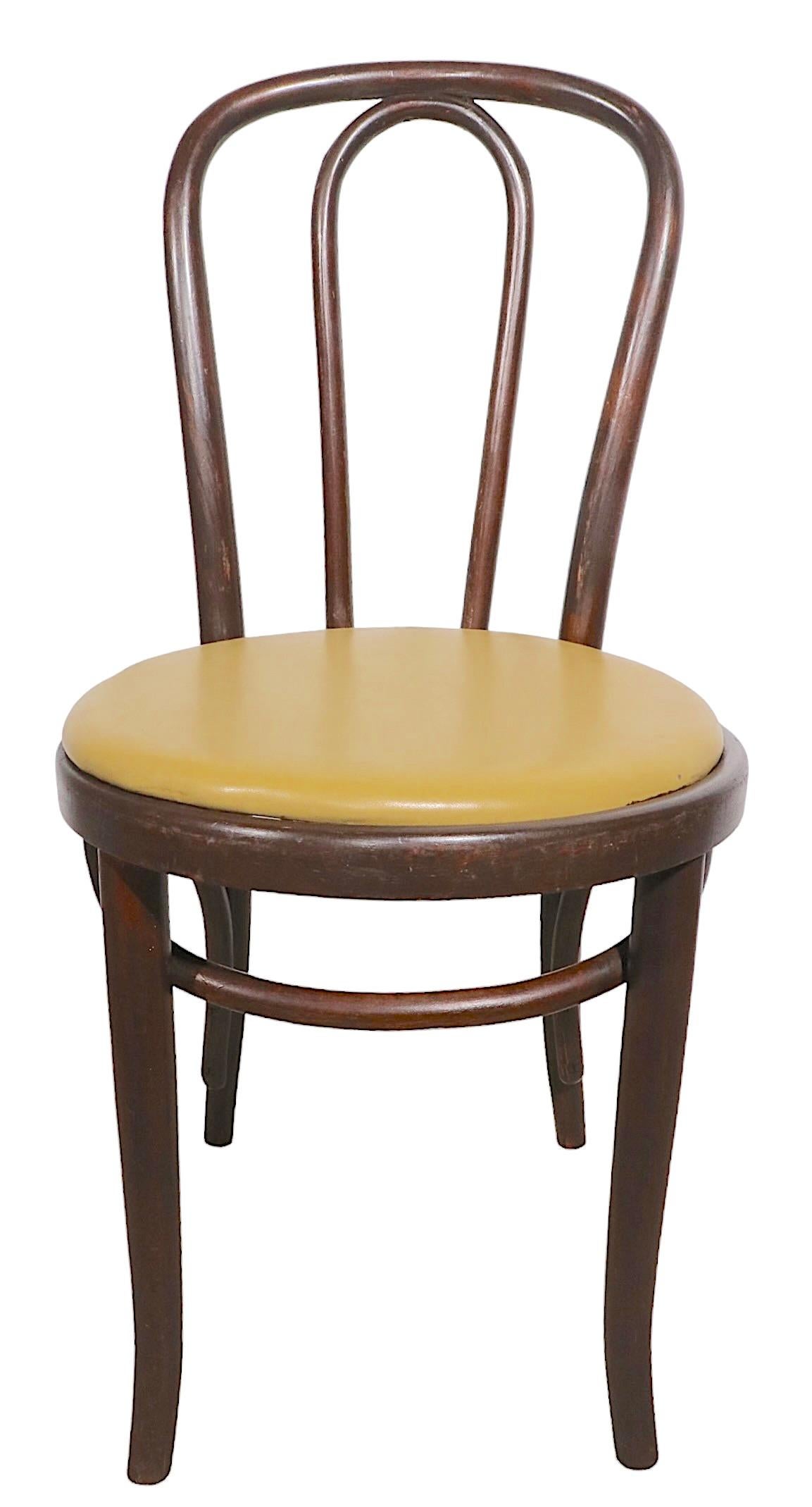 Large Group of 10 Cafe, Bistro, Dining Chairs att. to Thonet 3