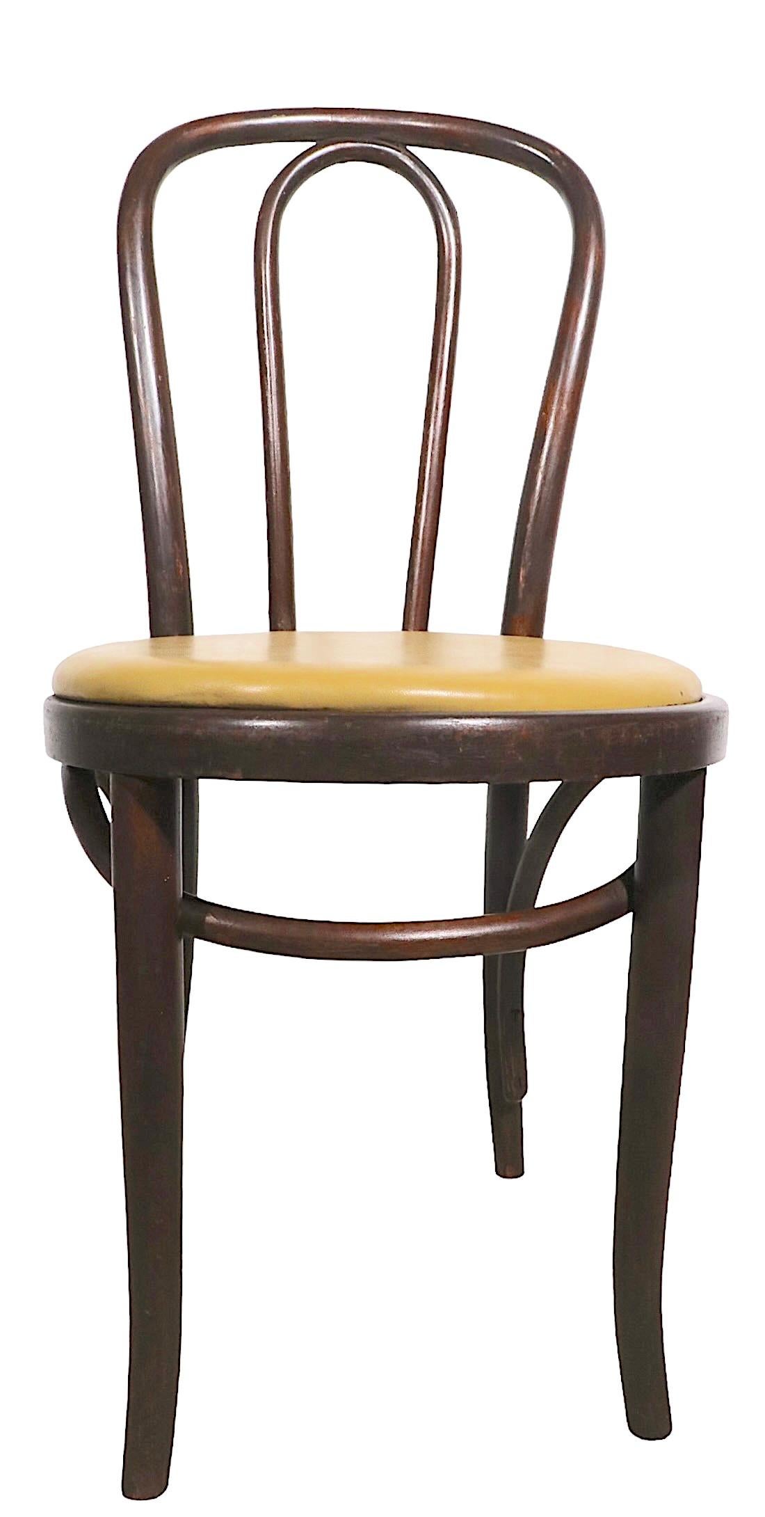 Large Group of 10 Cafe, Bistro, Dining Chairs att. to Thonet 2