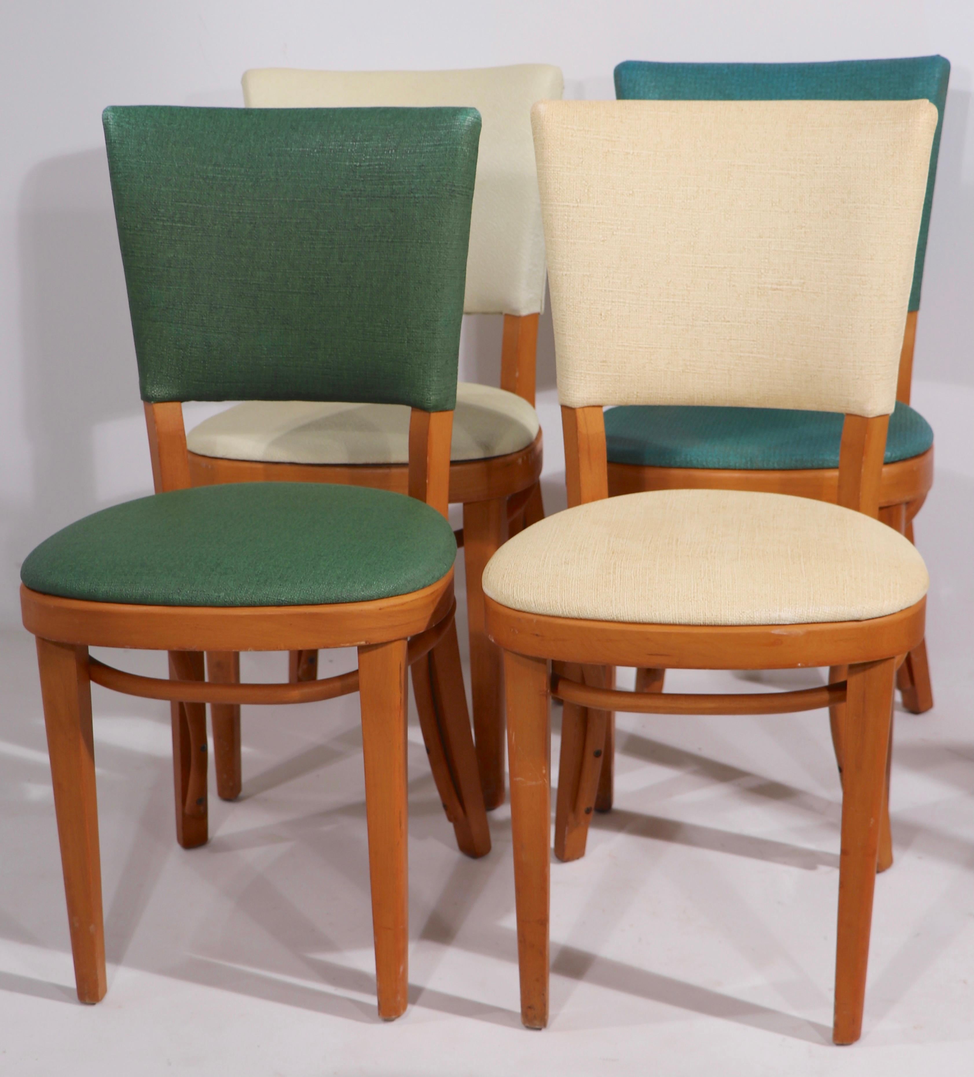 Large Group of  Mid Century Thonet Dining Cafe Chairs 46 pcs. available 9