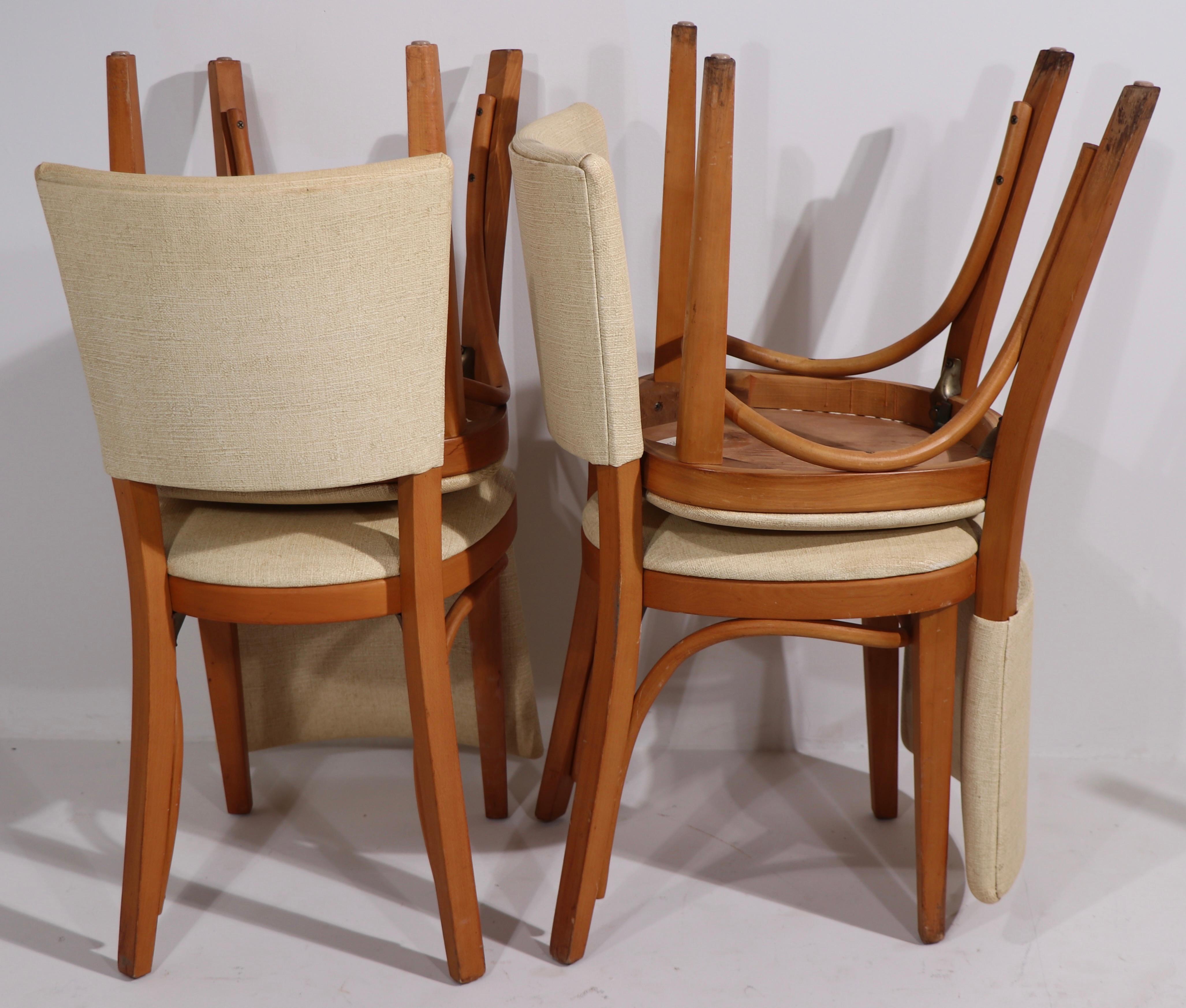 Large Group of  Mid Century Thonet Dining Cafe Chairs 46 pcs. available 1