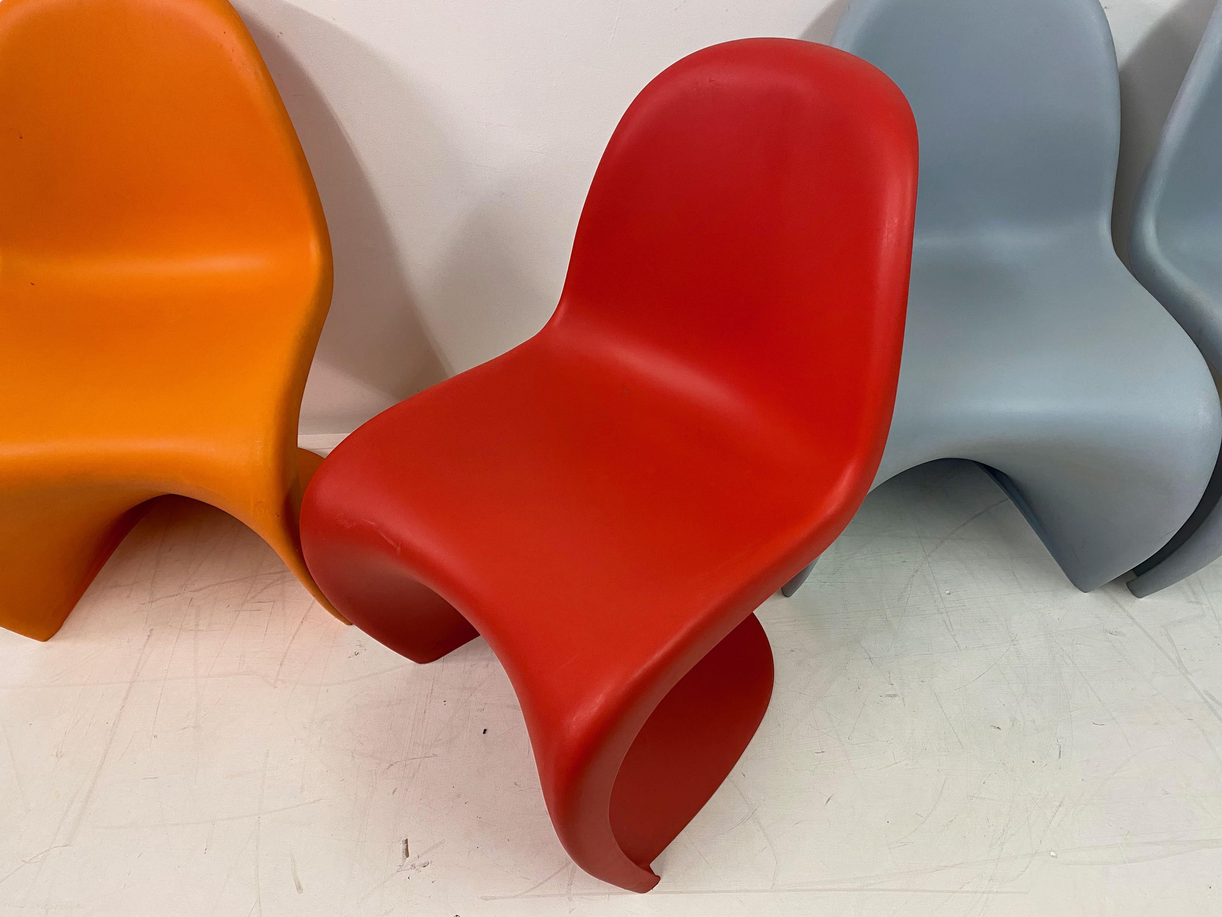 Plastic Large Group of Verner Panton S Chairs for Vitra
