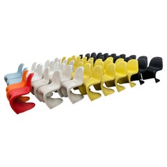 Large Group of Verner Panton S Chairs for Vitra