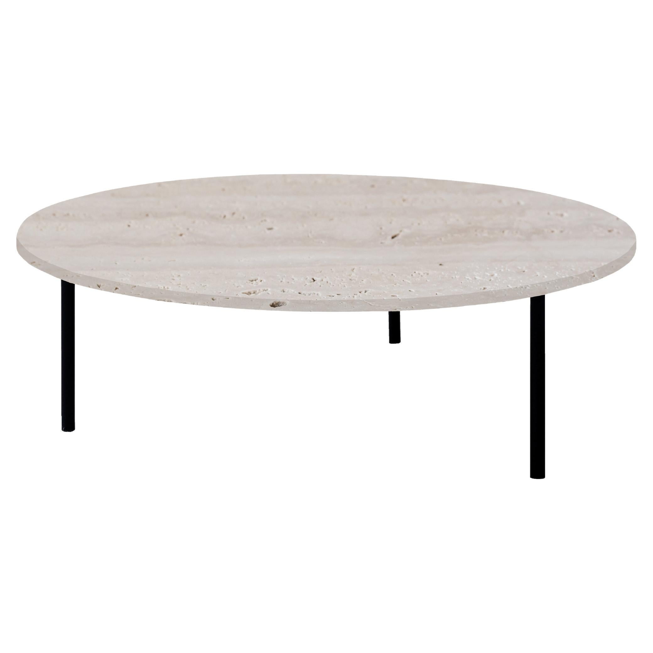 Gruff Travertine Coffe Table Large For Sale