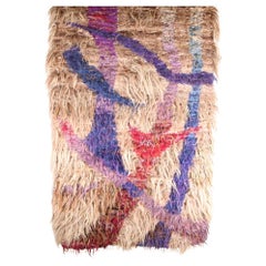 Retro Large "Guadarama" Wool Tapestry by Daniel Hubert Dutheil