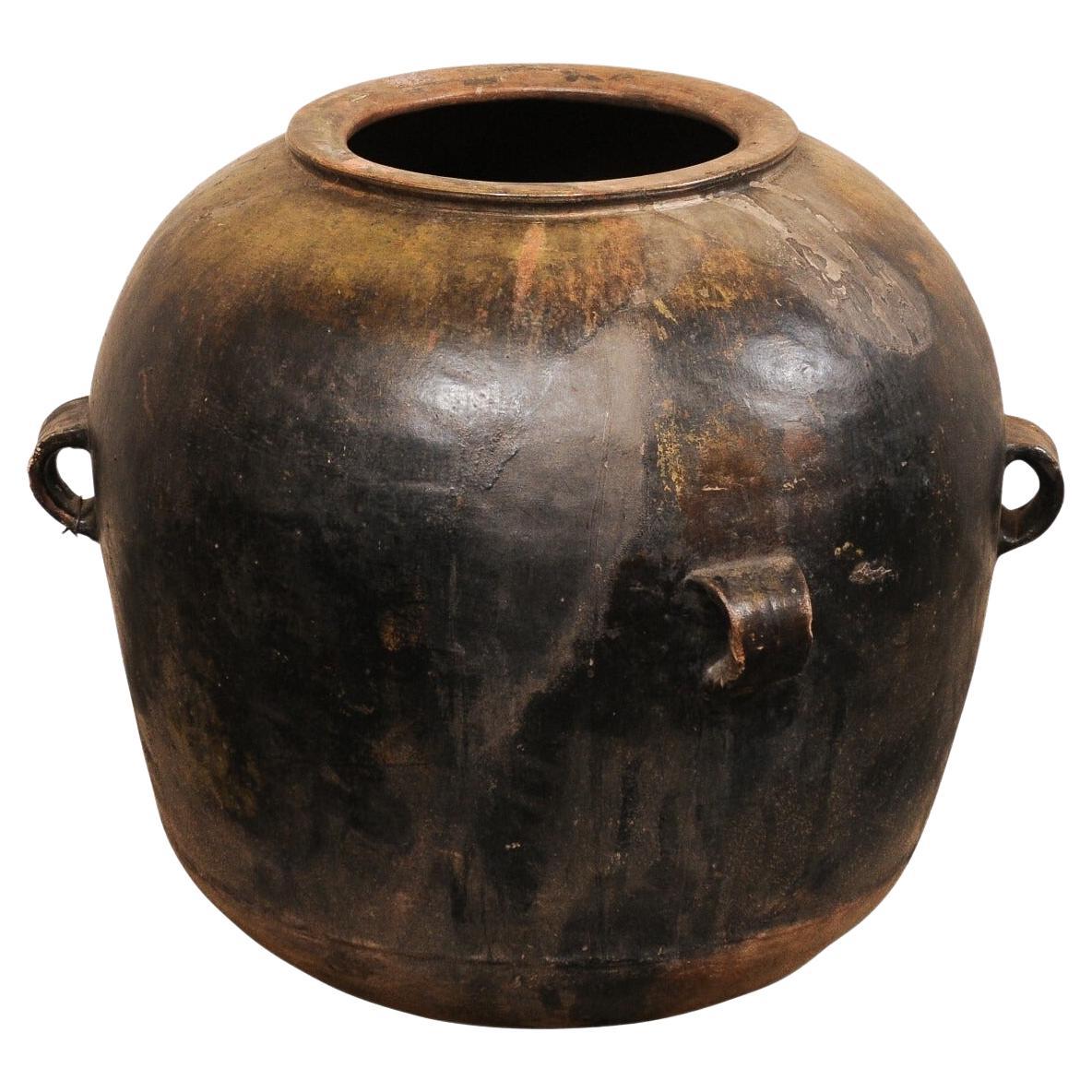Large Guatemalan Tamalero Pot w/Handles