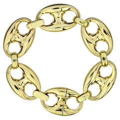 Großes Gliederarmband im Gucci-Stil aus 18 Karat
