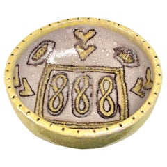 Large Guido Gambone Bowl, Italian Ceramic Centerpiece