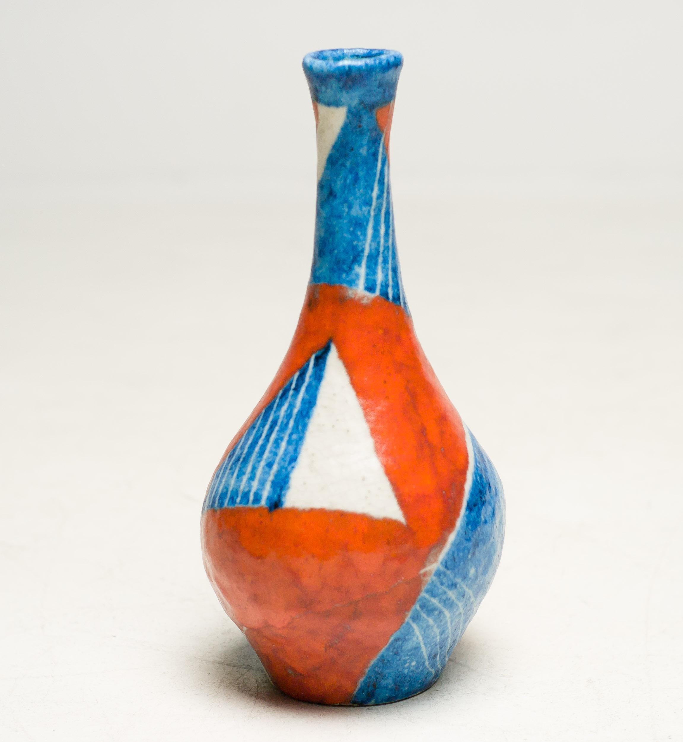Italian Large Guido Gambone Ceramic Vase