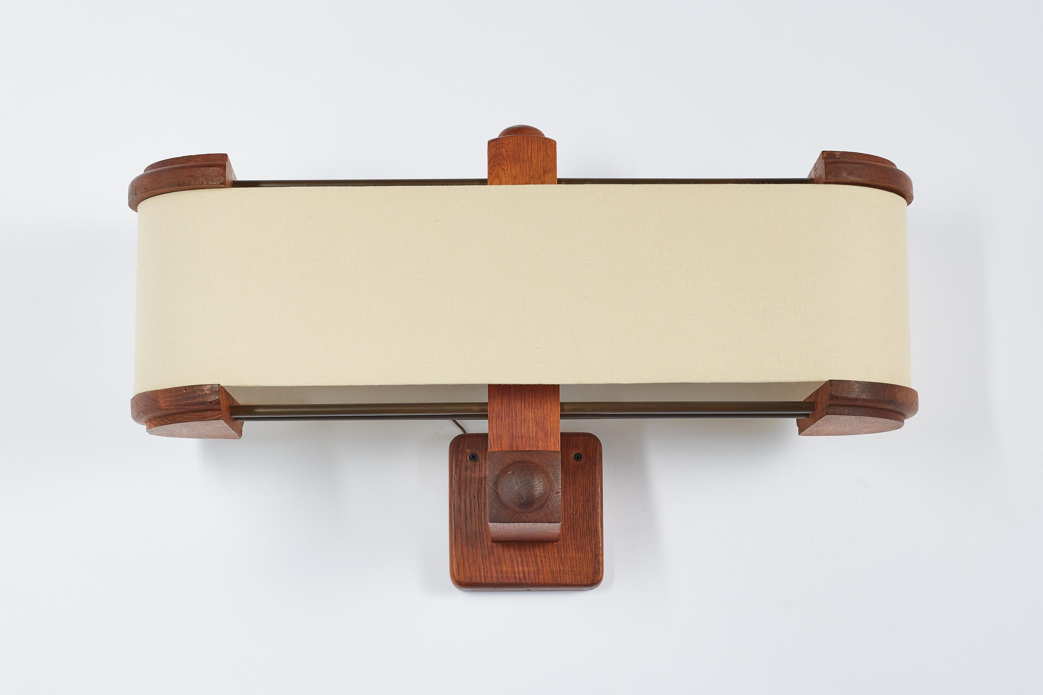 Mid-20th Century Large Guillerme et Chambron Sconce