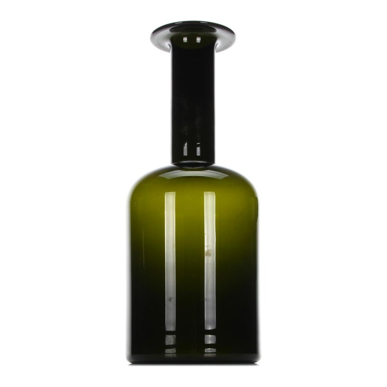 Large Gulvvase Huge Glass Floor Vase By Otto Brauer In 1959