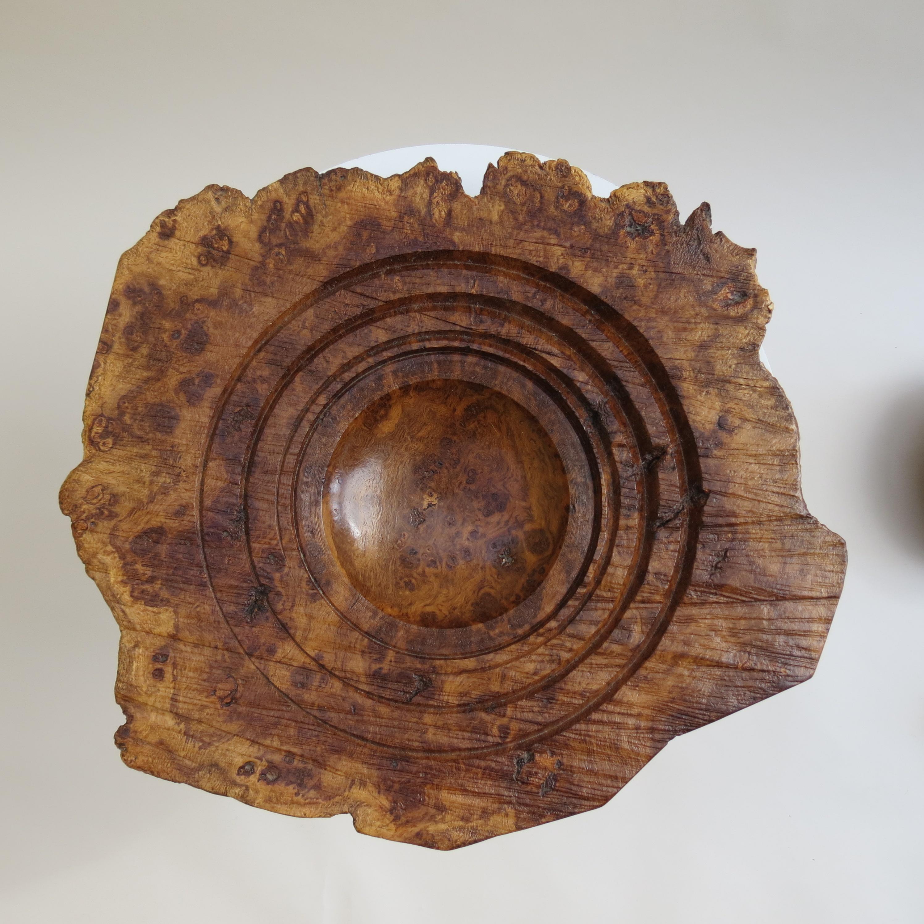 Large Gum Wood Hand Turned Bowl by Mike Scott 'Chai', 1980s 3
