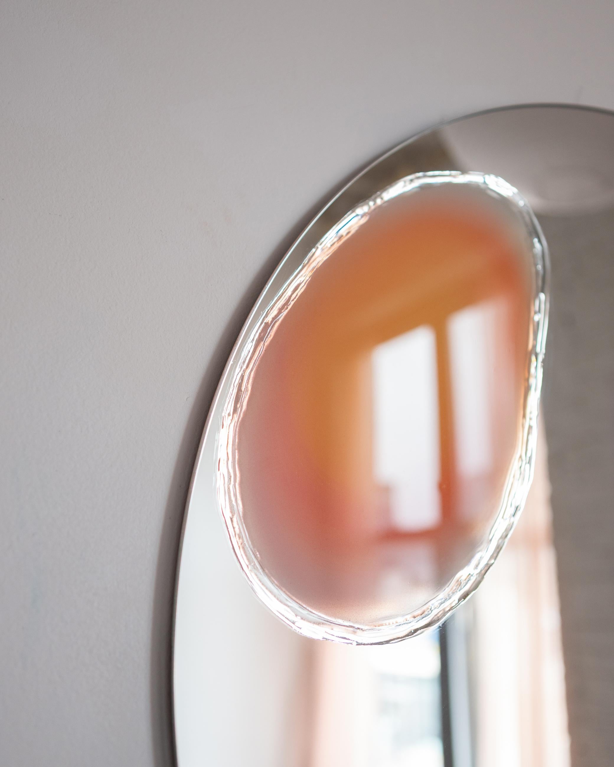 Large Gumdrop Mirror by Courtney Kinnare, Contemporary Resin Art Mirror For Sale 1