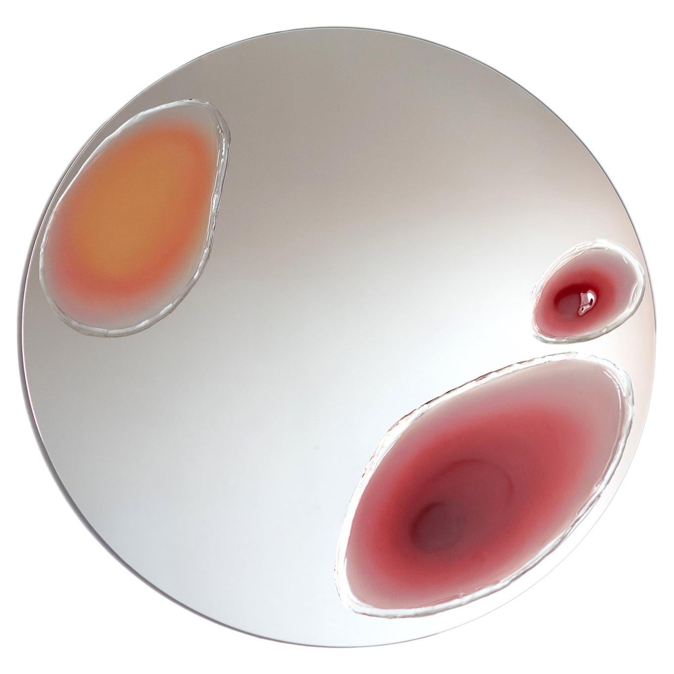 Large Gumdrop Mirror by Courtney Kinnare, Contemporary Resin Art Mirror