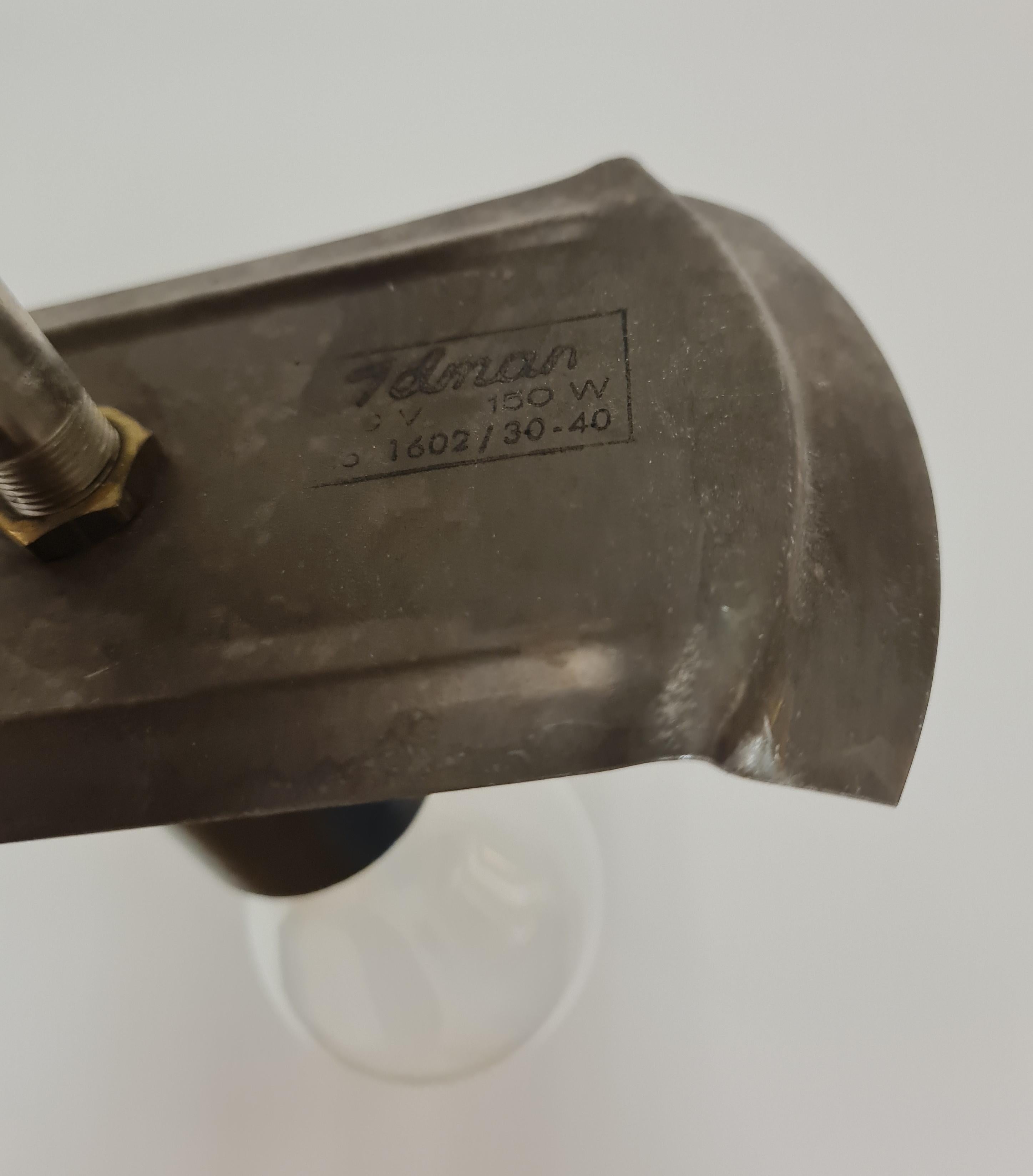 Grande suspension Gunnel Nyman 81003, laiton nickelé et verre opale blanc, Idman 1950s en vente 3