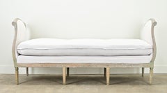 Large Gustavian 18th Century Painted Daybed