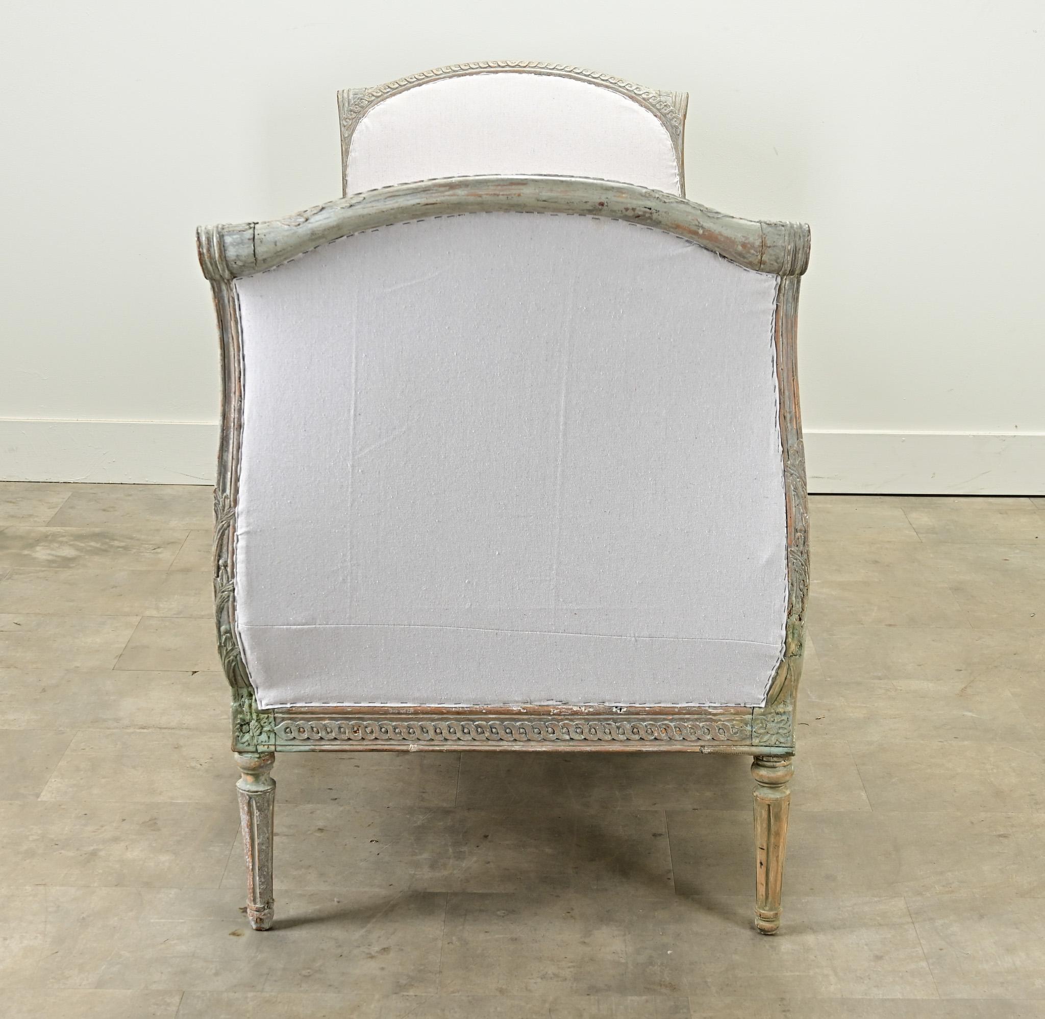 Large Gustavian 18th Century Painted Daybed Gustaviano en venta
