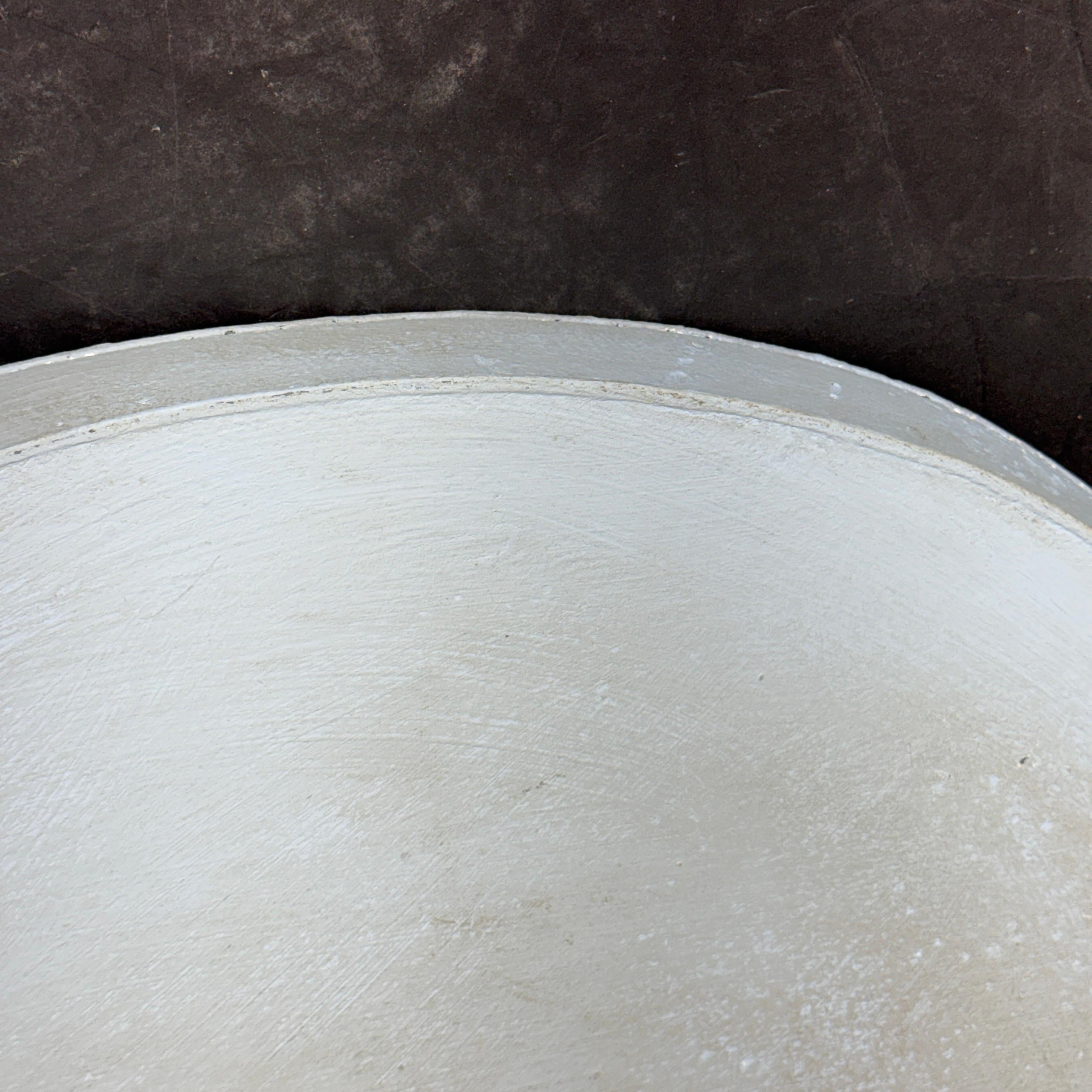 Large Gustavian Style Oval Blue Painted Tole Tray with Handles For Sale 4