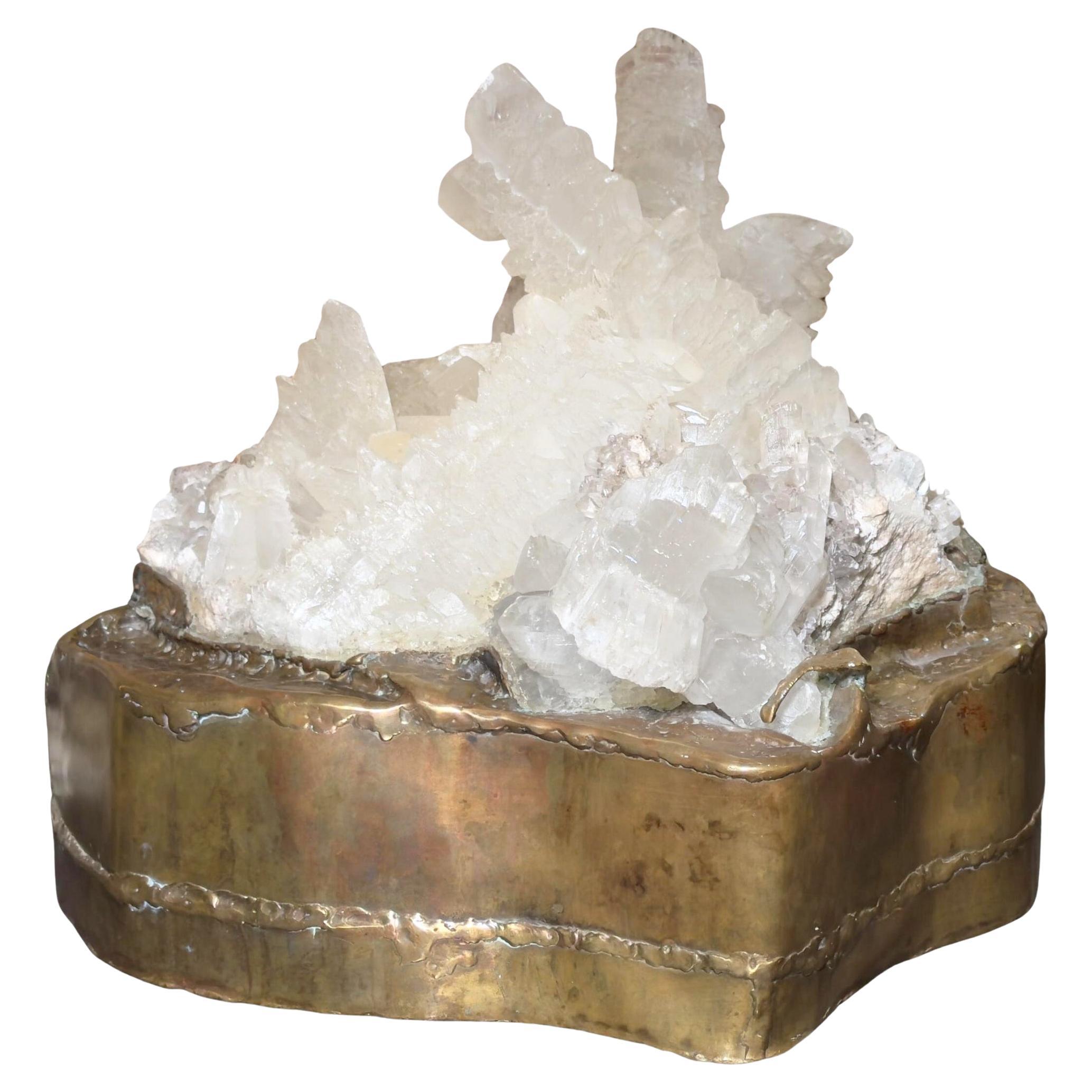 Large “gypsum” light sculpture, Richard Faure, Paris, France, circa 1980