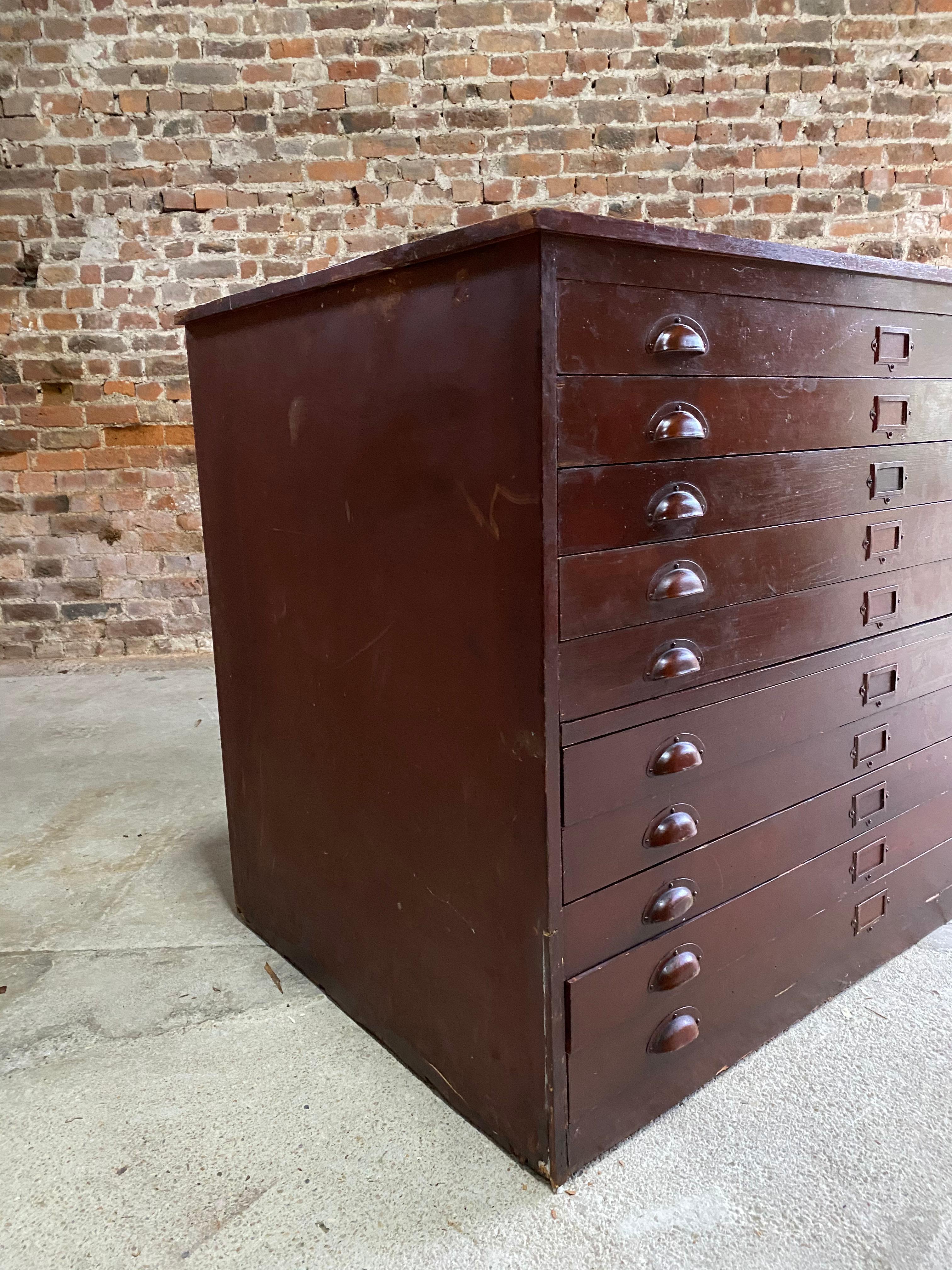 Large Haberdashery Industrial Chest of Drawers Loft Style, circa 1930s 5